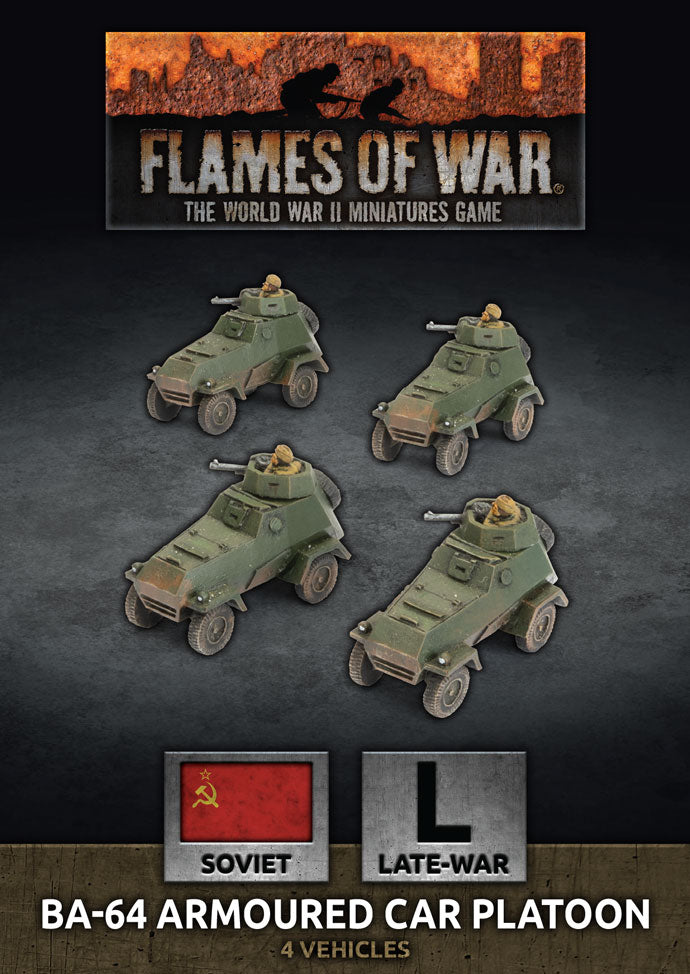 sbx86 BA-64 Armoured Car Platoon (Plastic x4)