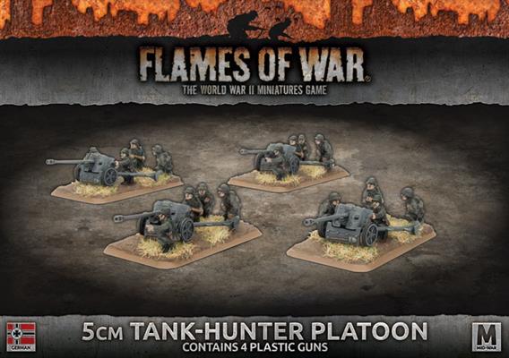 gbx115 5cm Tank Hunter Platoon (Mid War x4 Guns Plastic)