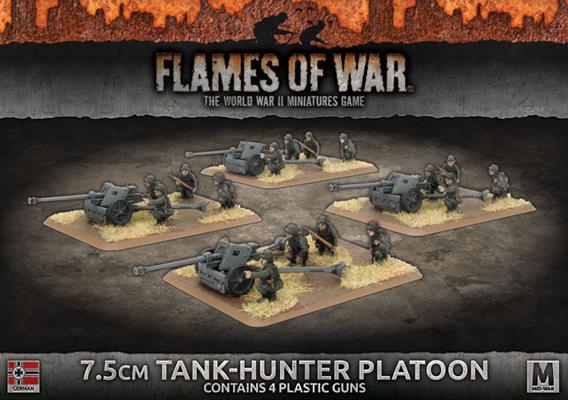 gbx116 7.5cm Tank Hunter Platoon (Mid War x4 Guns Plastic)