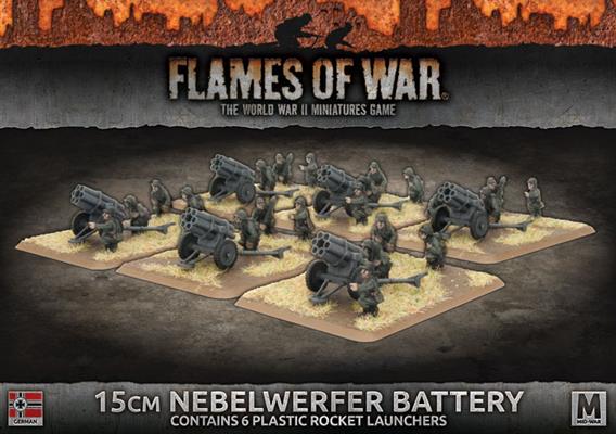 gbx118 15cm Nebelwerfer Battery (Mid War x6 Guns Plastic)