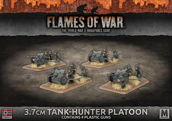 gbx114 3.7cm Tank Hunter Platoon (Mid War x4 Guns Plastic)