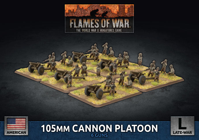 ubx82 105mm Cannon Platoon (x6 Plastic)