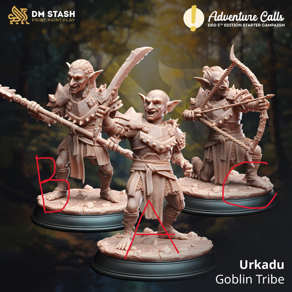 Urkadu Goblin Tribe (Three Variants) [Medium Sized Models - 25mm bases]