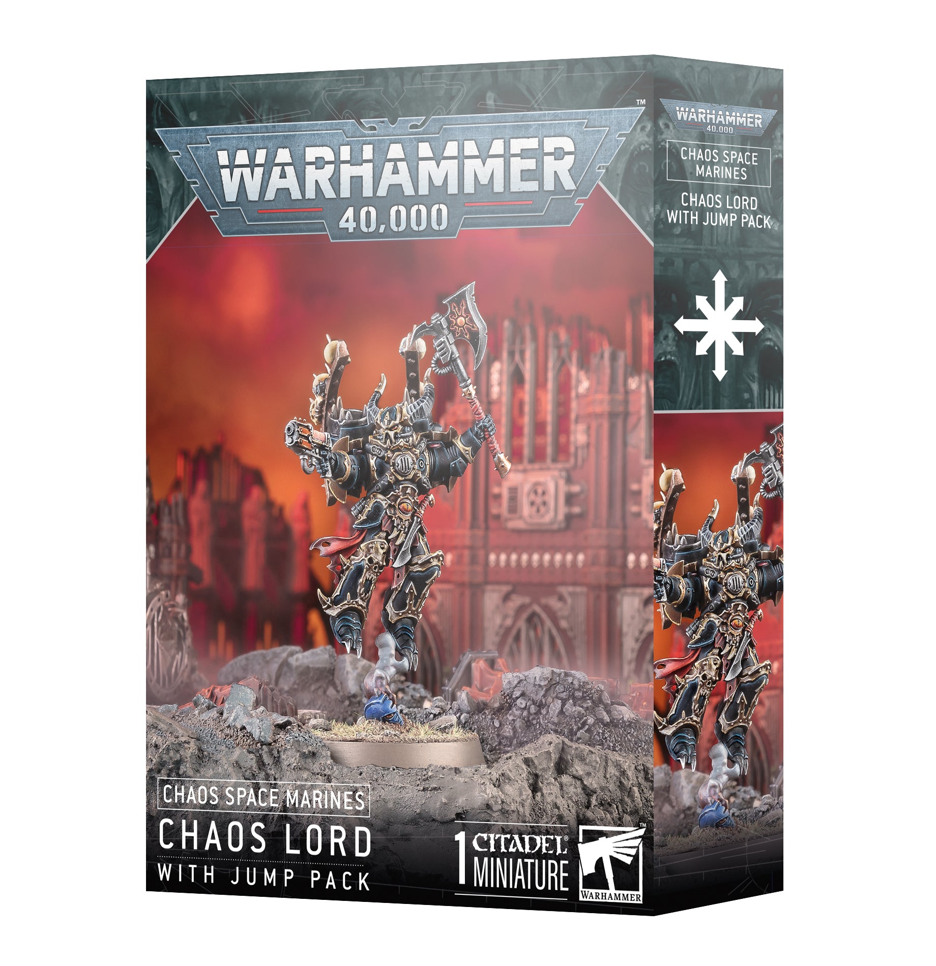 CHAOS SPACE MARINES: LORD WITH JUMP PACK ケイオス・スペースマリーン：ケイオスロード（ジャンプパック装備）