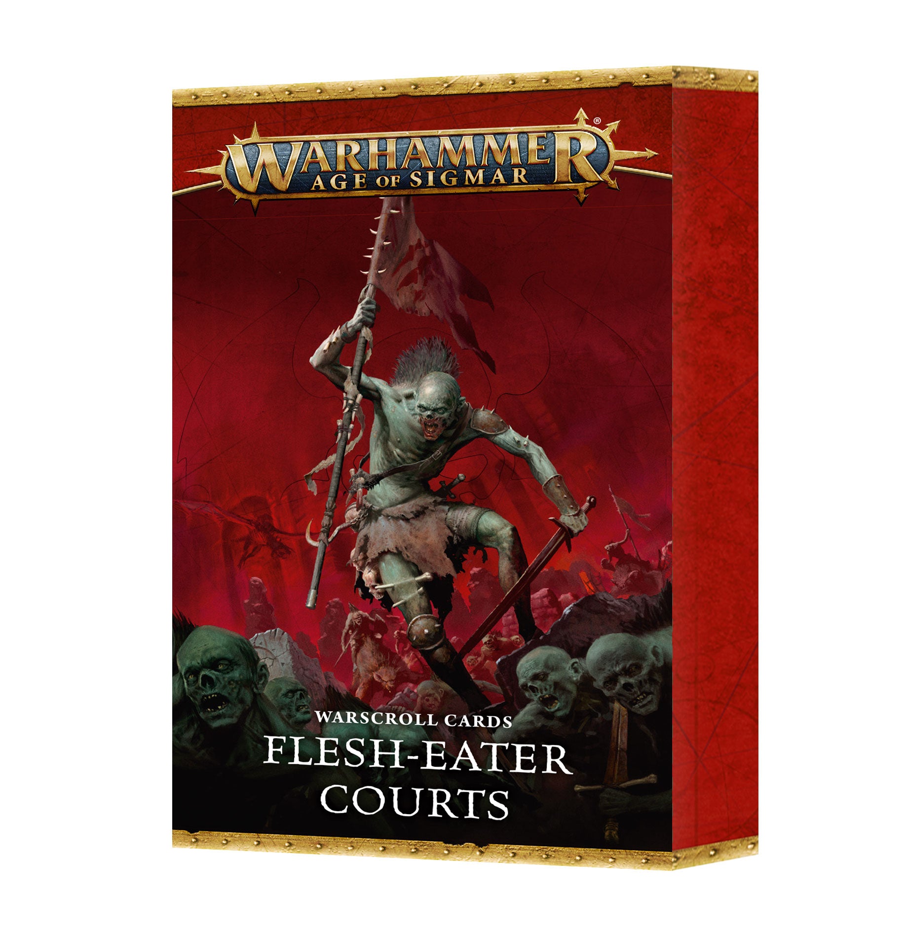 ウォースクロールカード：フレッシュイーター・コート（英語版）
WARSCROLL CARDS:FLESH-EATER COURTS (ENG)