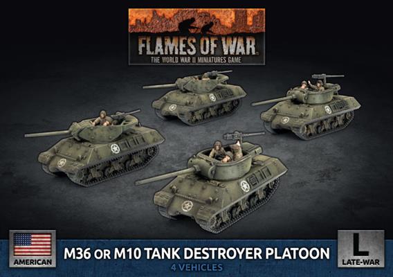 ubx89 M36 (90mm) Tank Destroyer Platoon (x4 Plastic)