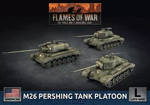 ubx90 M26 Pershing Tank Platoon (x3 Plastic)