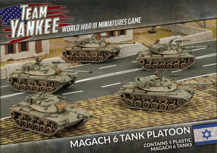 tibx02 Magach 6 Tank Platoon (x5 Plastic)