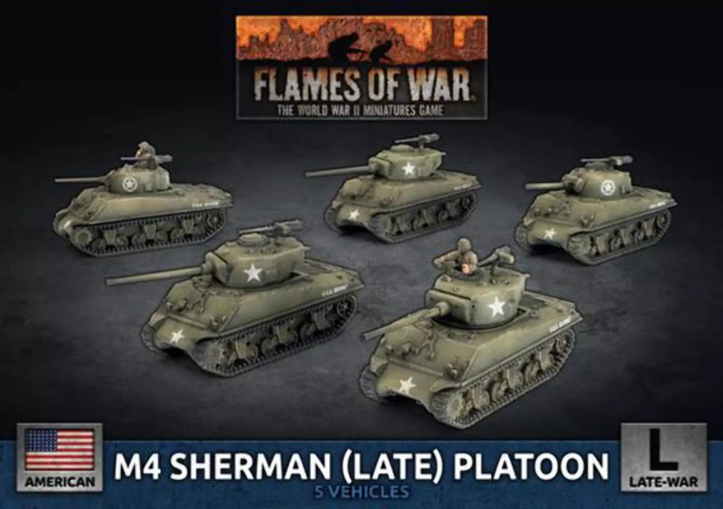 ubx88 M4 Sherman (Late 75mm) (x5 Plastic)