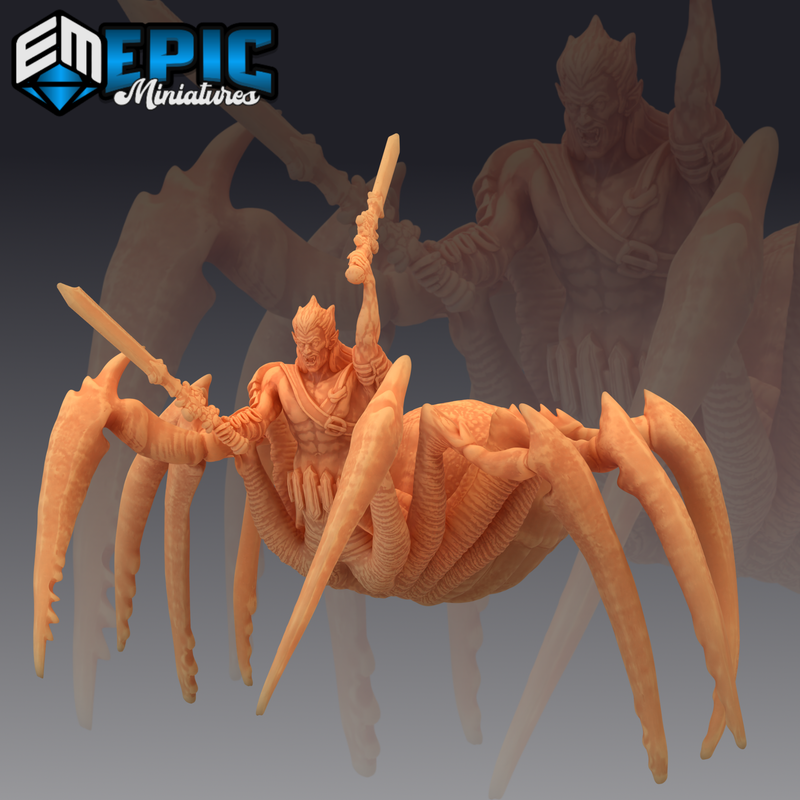 Dark Elf Spider Warrior (Large)