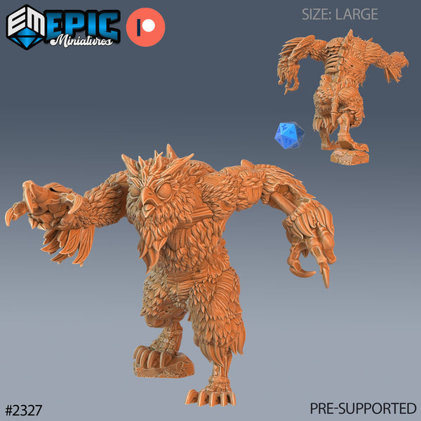 Zombie Owlbear Attacking (Large)