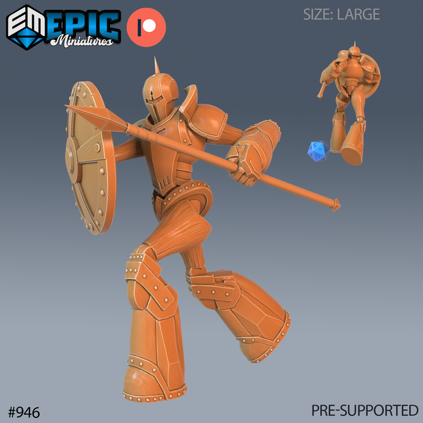 Construct Guard Spear & Shield (Large)