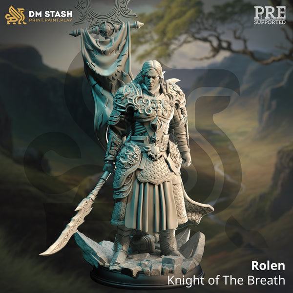 Rolen - Knight of the Breath [Medium Sized Model - 25mm base]