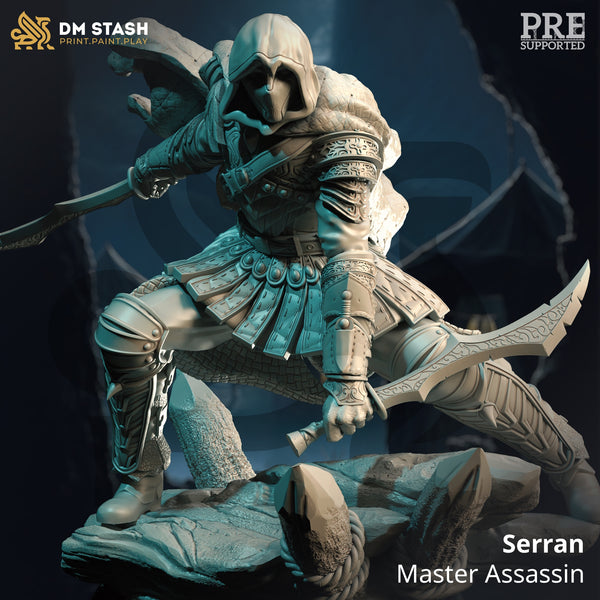 Serran - Master Assassin [Medium Sized Model - 25mm base]