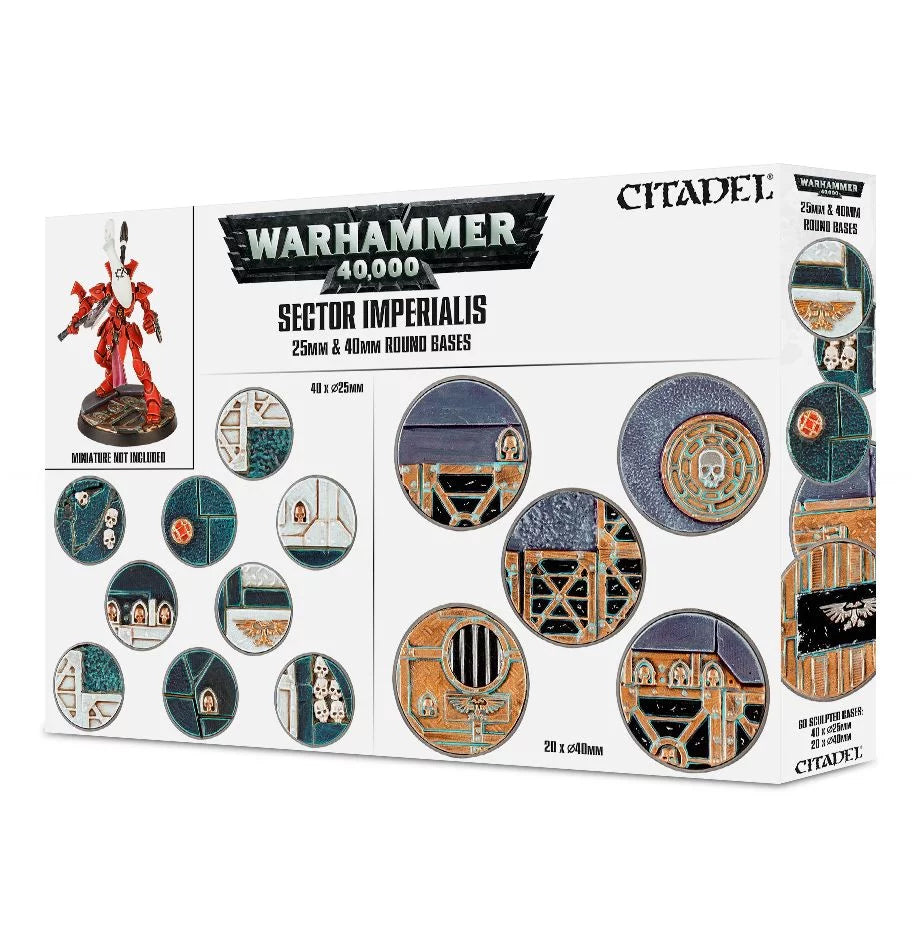 SECTOR IMPERIALIS: 25&40MM ROUND BASES セクター・インぺリアリス：25&40mmラウンドベース