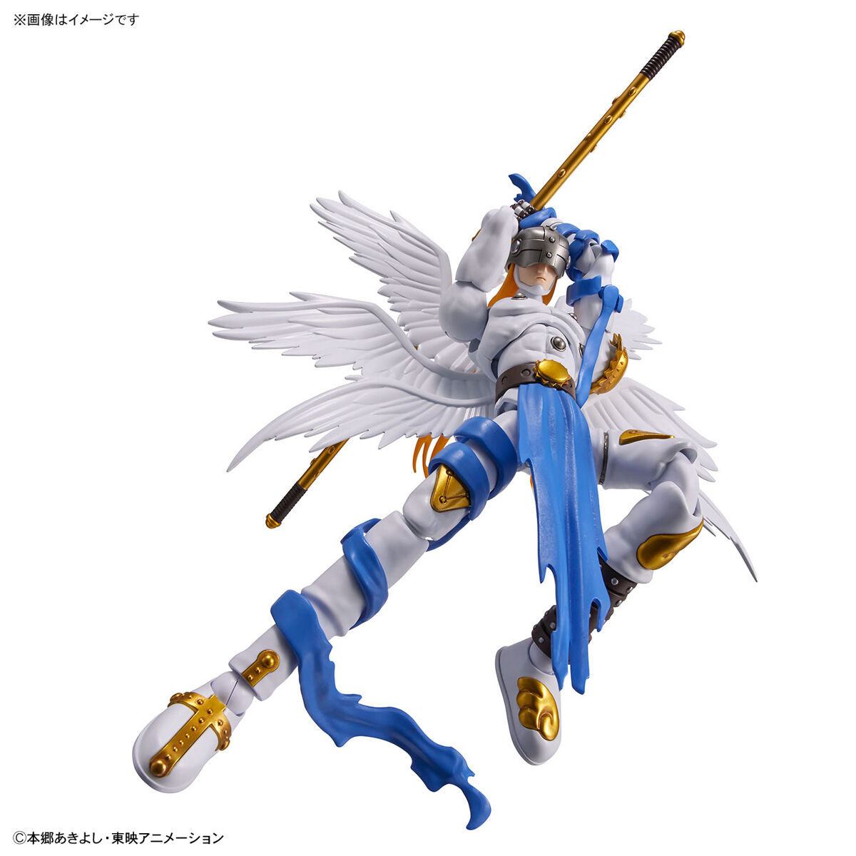 エンジェモン フィギュア デジモンアドベンチャーSHF 真骨彫 初代 天使 金白 清楚で美しい大天使型デジモンがアクションフィギュア化